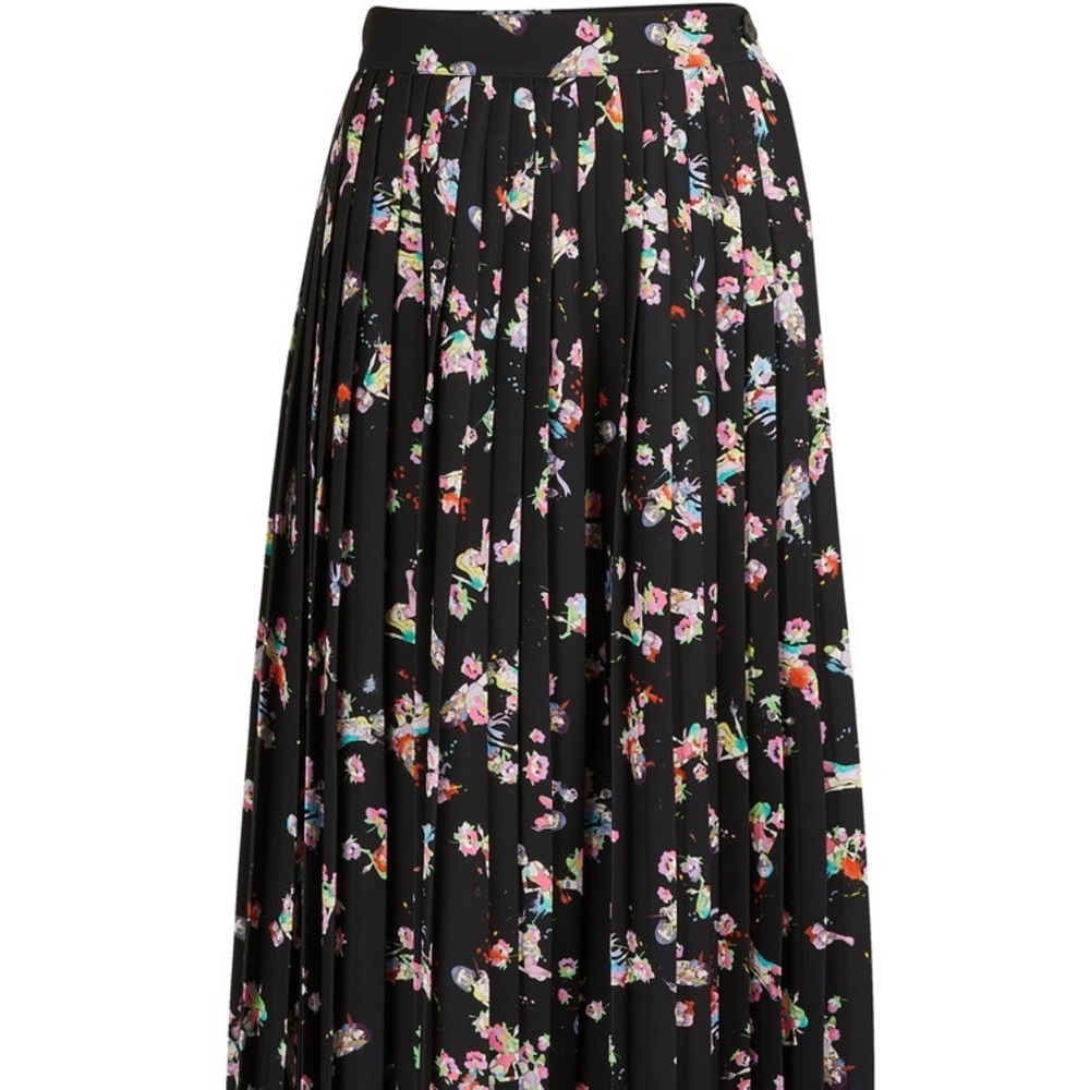 margiela kawaii printed midi skirt